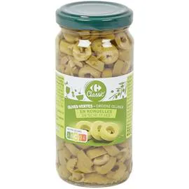 Olives vertes en rondelles (110g )