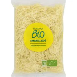 MONOPRIX BIO Emmental râpé bio 200g
