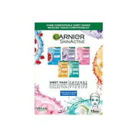 Masque Tissu Visage Coffret Découverte Masques Tissus Visage Et Yeux (x5)