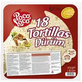 Poco Loco Tortillas de blé nature halal (1,8kg)