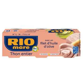 Thon entier avec un filet d'huile d'olive (3x65g)
