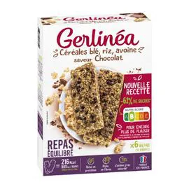 GERLINÉA Barres céréales au chocolat 372g