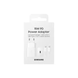 Chargeur maison 15W + Câble USB C/USB C - EP-T1510XW - Noir (l'unité)