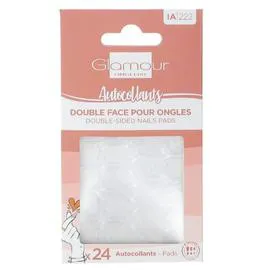 Autocollants Double Face pour Ongles (x24)