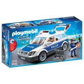 Voiture policiers avec sirène gyrophare Dès 4 ans (l'unité)