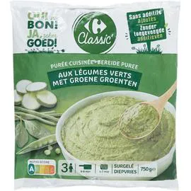 CARREFOUR Purée 4 légumes verts 750g