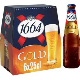 Bière blonde gold 6,1% bouteilles (6x25cl)