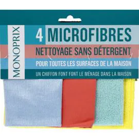 MONOPRIX Microfibres toutes surfaces l'unité