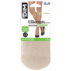 Mi-bas femme capri mes essentiels T35/41 (x3)