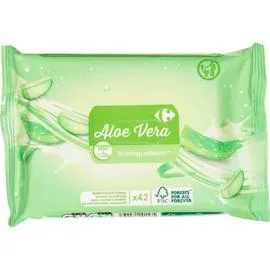 CARREFOUR Papier toilette humide aloe vera x42