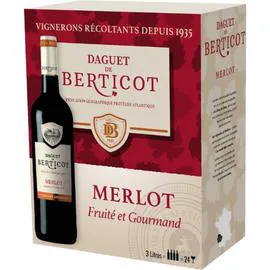 Vin rouge Merlot (3l)