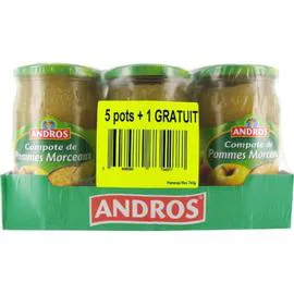 Compote pommes morceaux (6x740g)