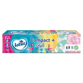 Etuis Mouchoirs Compact+ Style x18 (l'unité)