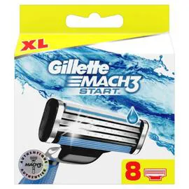 GILLETTE Lames De Rasoir Recharges Pour Homme Mach3 Start X8 x8