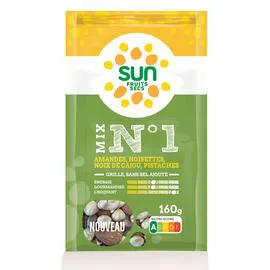 Mélange de fruits secs grillés sans sel ajouté Mix n°1 (160g)