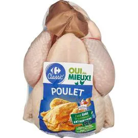 Poulet blanc prêt à cuire (1,3kg)