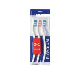 Brosse à Dents Elgydium Basic Médium (x3)