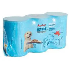 Terrine à la volaille pour chien (3x400g)