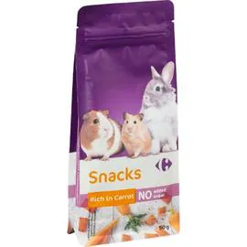 Snacks pour lapins et rongeurs à la carotte (50g)