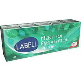 Mouchoirs menthol eucalyptol (x15)