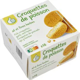 Croquettes de poisson ail et fines herbes (1kg)