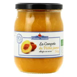Compote de Pêche allégée Bio (540g)
