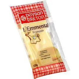 PAYSAN BRETON Fromage Emmental Lait pasteurisé 28% MG 220g