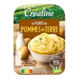 CRÉALINE Purée fraîche de pommes de terre 400g