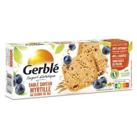 GERBLÉ Biscuits sablé myrtille 140g