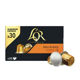 L'OR Espresso Delizioso café en capsules Intensité 5 - x30 156g