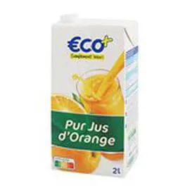 ECO+ Pur jus d'orange 2l