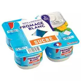 Fromage blanc sucré 3% MG (4x100g)