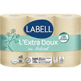 LABELL Papier toilette L'Extra Doux au naturel x6