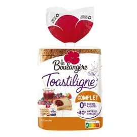 LA BOULANGÈRE Pain de mie Complet Sans Sucres Ajoutés 500g