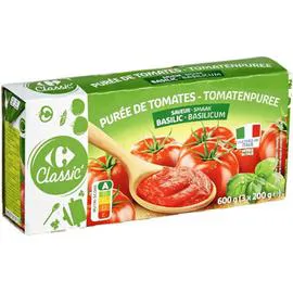 Purée de tomates basilic (3x200g)