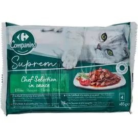 Pâtée pour chat viande/poisson/légume (340g)