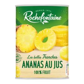 Fruits au sirop ananas en tranches au jus (565g)