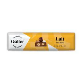 Chocolat lait noisettes (65g)