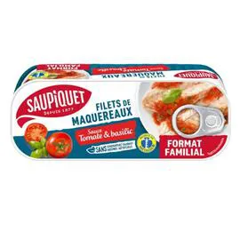Filets de maquereaux sauce tomate & basilic (226g)