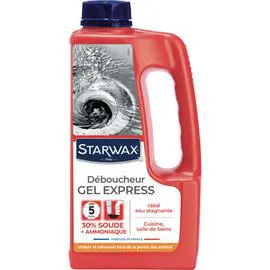 STARWAX Déboucheur Cuisine - Sdb Gel Express 5Mn 1l