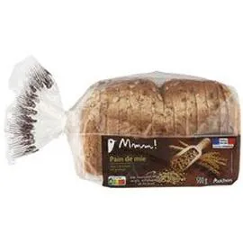 Pain de mie aux graines et céréales avec croûte (500g)