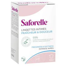 Lingettes Intimes Fraîcheur & Douceur (x10)