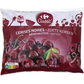 Cerises noires dénoyautées (650g)
