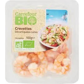 Crevettes décortiquées cuites (100g)