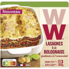 Lasagnes à la bolognaise gratinées à l'emmental (300g)
