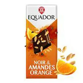 Tablette de chocolat Amandes éffilées orange (100g)