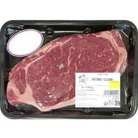 Entrecôte, viande bovine type viande de race maturée 12 jours minimum (250g)