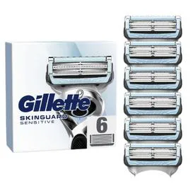 GILLETTE Lames De Rasoir Recharges Skinguard Sensitive Aloe Vera X6 x6