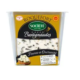 SOCIETE CAVE BARAGNAUDES Roquefort Au Lait Cru de Brebis AOP 150g