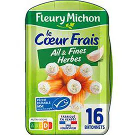 Bâtonnets surimi Fromage et herbes MSC x16 (256g)